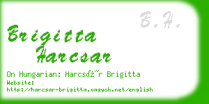 brigitta harcsar business card